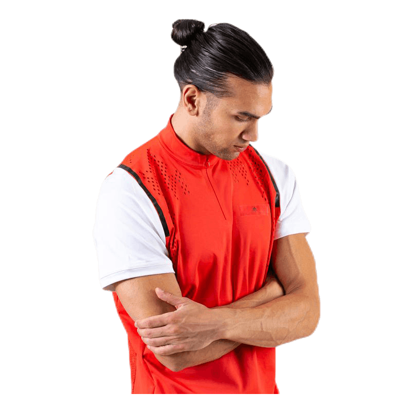 ASMC Zipper Tee White/Red