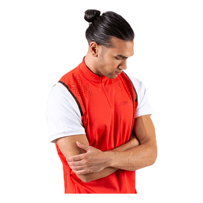 ASMC Zipper Tee White/Red