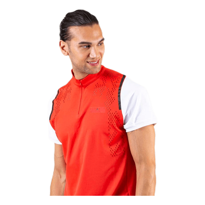 ASMC Zipper Tee White/Red