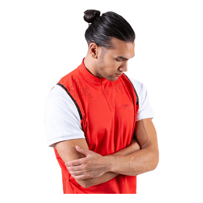 ASMC Zipper Tee White/Red