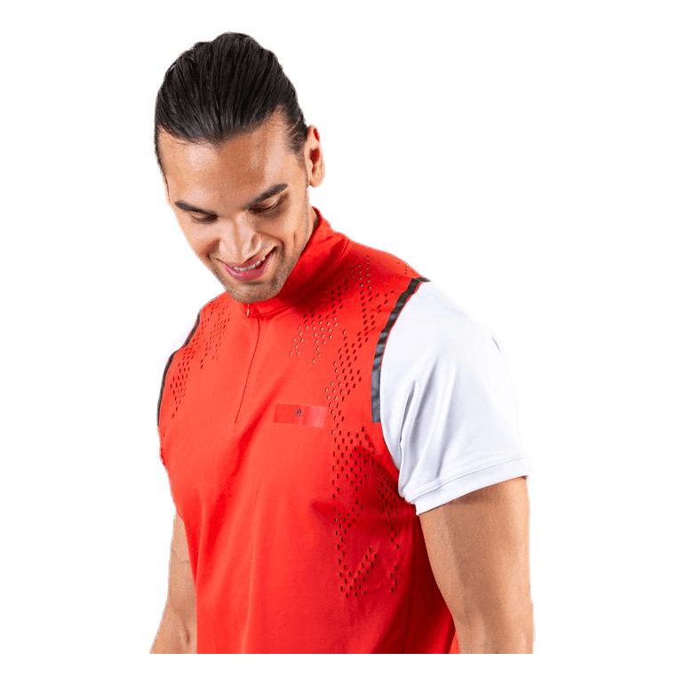 ASMC Zipper Tee White/Red