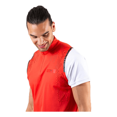 ASMC Zipper Tee White/Red