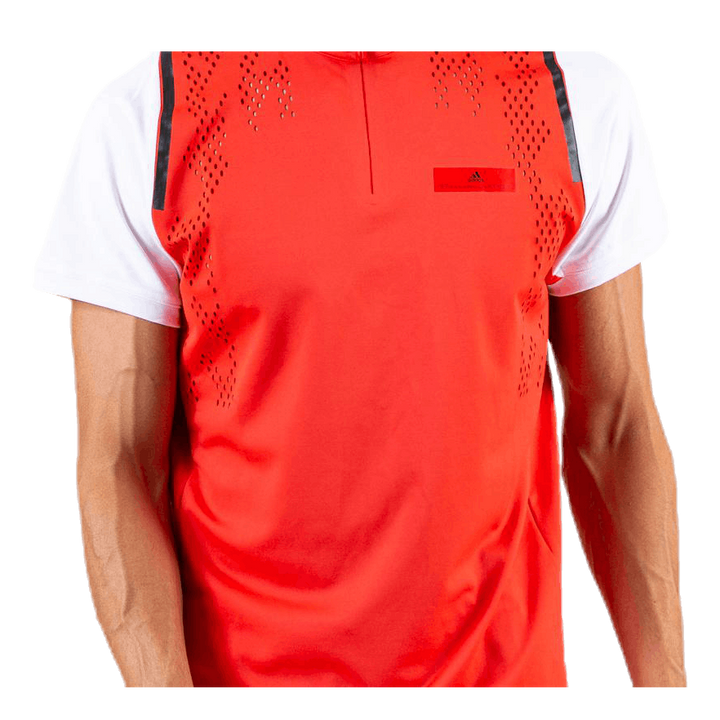 ASMC Zipper Tee White/Red