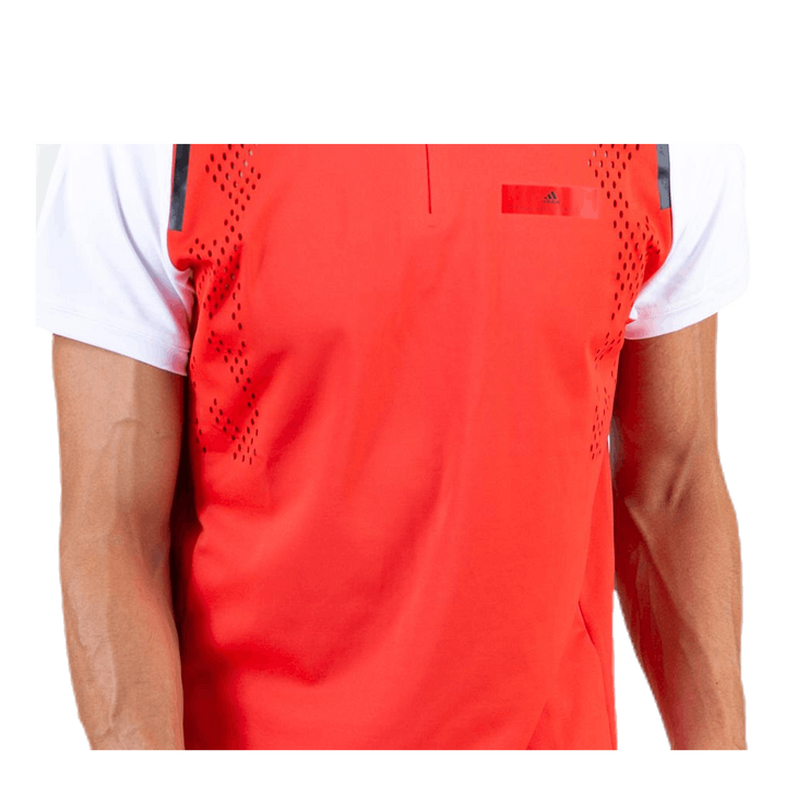ASMC Zipper Tee White/Red