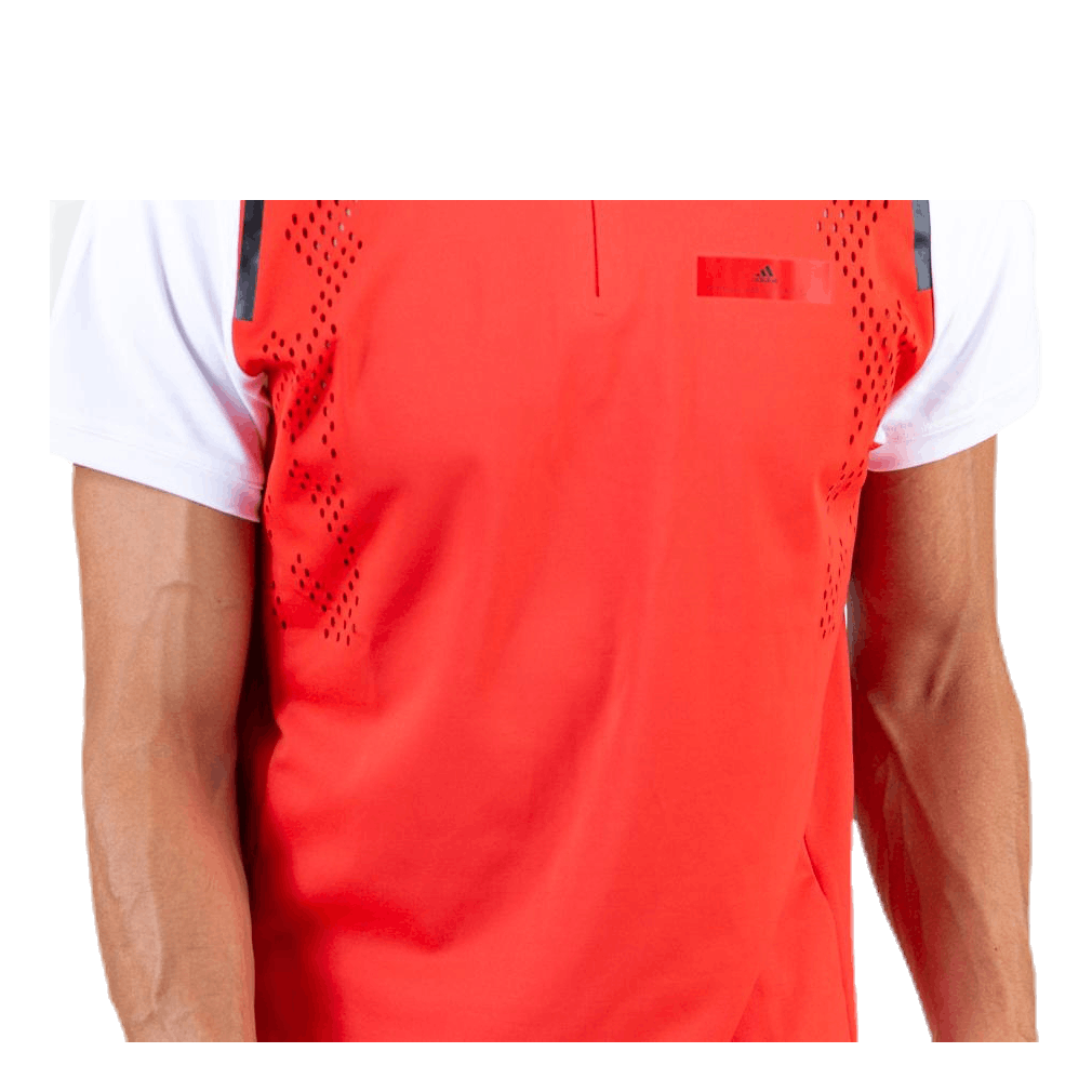 ASMC Zipper Tee White/Red