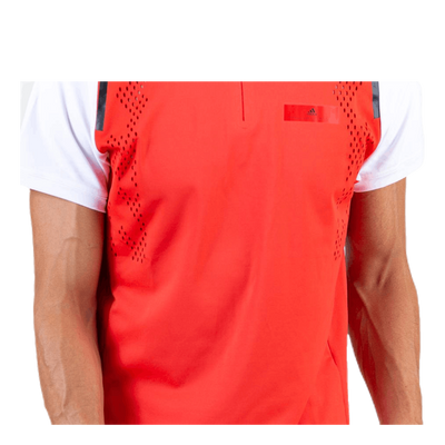ASMC Zipper Tee White/Red