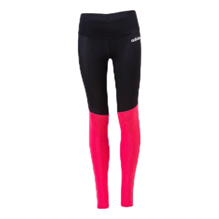 Girls Colour Block Tights Pink/Black