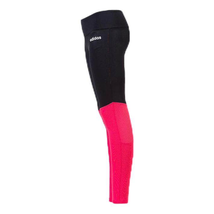 Girls Colour Block Tights Pink/Black