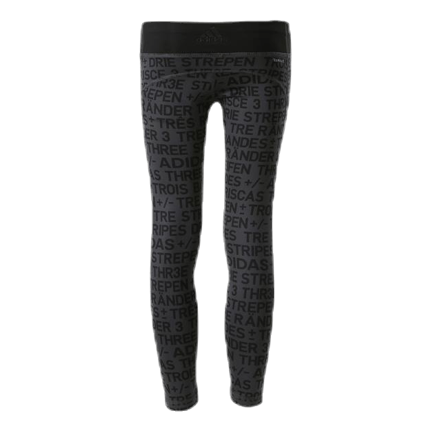 Girls Brand Tights Black