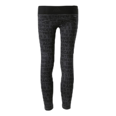 Girls Brand Tights Black