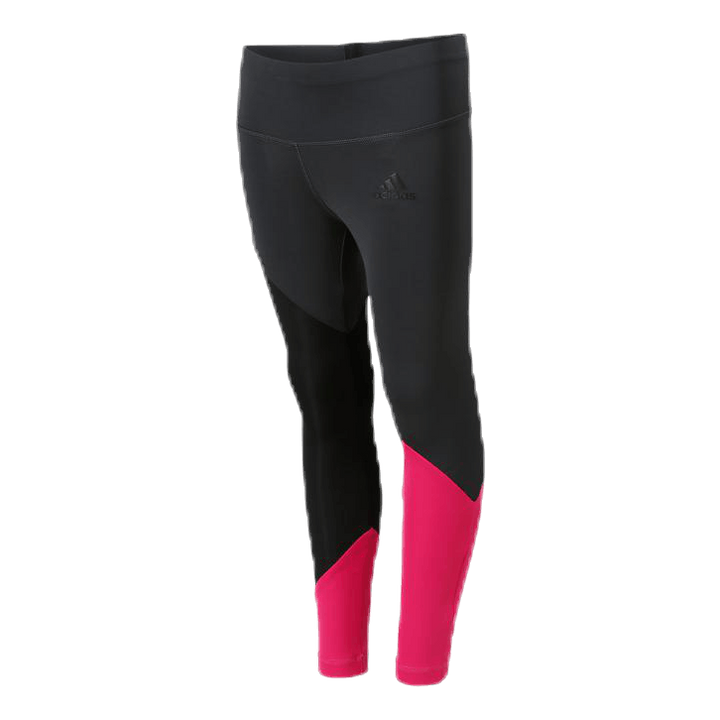 Girls Colour Block Tights Pink/Black