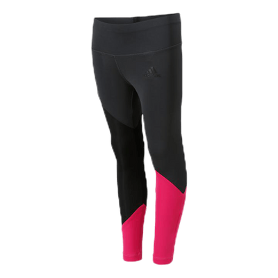 Girls Colour Block Tights Pink/Black