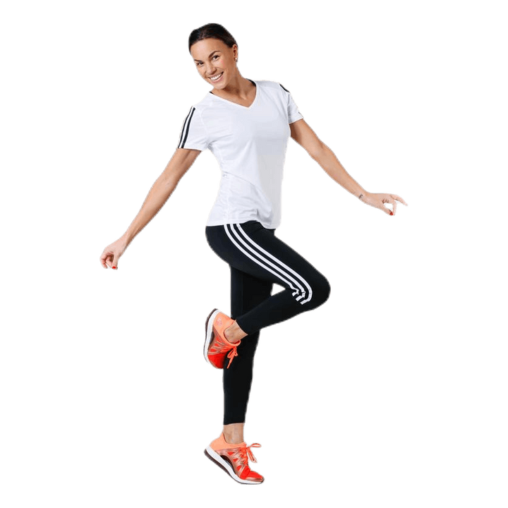 Run 3S Tee W White/Black
