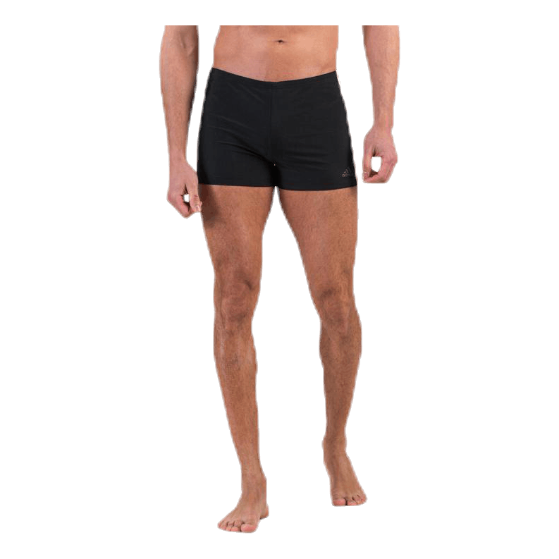 Fitness 3 Stripes Swim Boxer Black / White