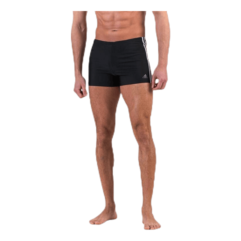 Fitness 3 Stripes Swim Boxer Black / White