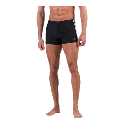 Fitness 3 Stripes Swim Boxer Black / White