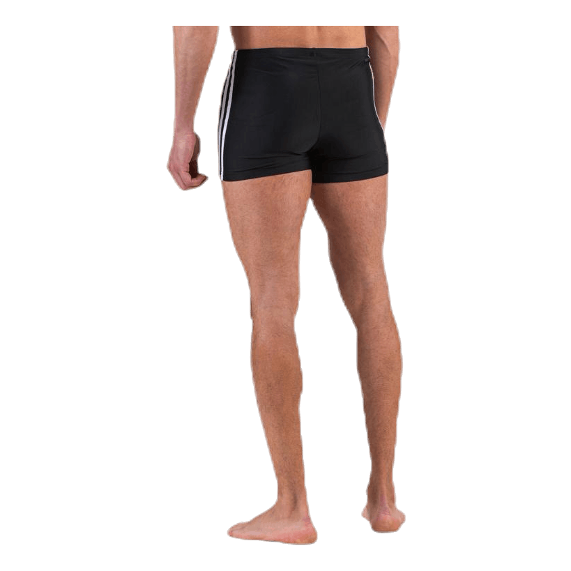 Fitness 3 Stripes Swim Boxer Black / White