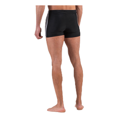 Fitness 3 Stripes Swim Boxer Black / White