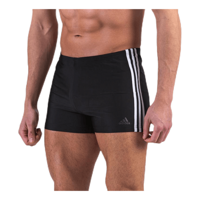 Fitness 3 Stripes Swim Boxer Black / White