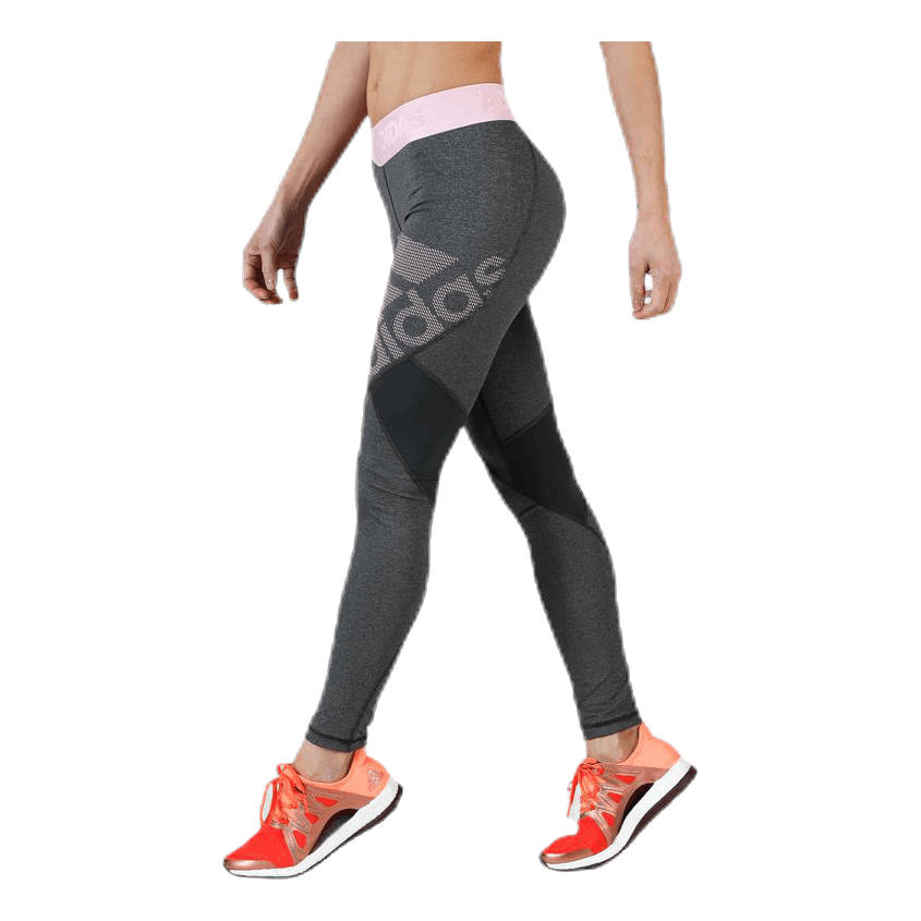 Alphaskin Sport Graphic Long Tights Pink/Grey