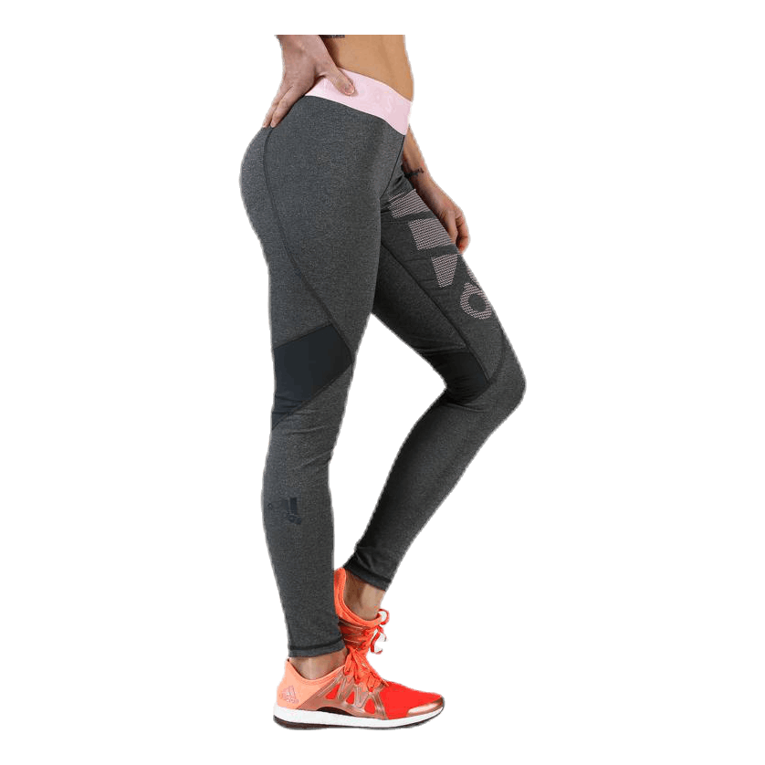 Alphaskin Sport Graphic Long Tights Pink/Grey