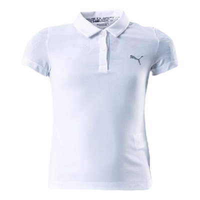 Girls Essential Polo White