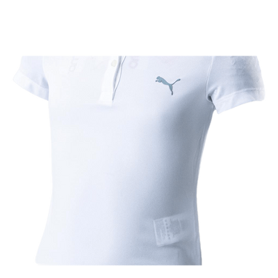 Girls Essential Polo White