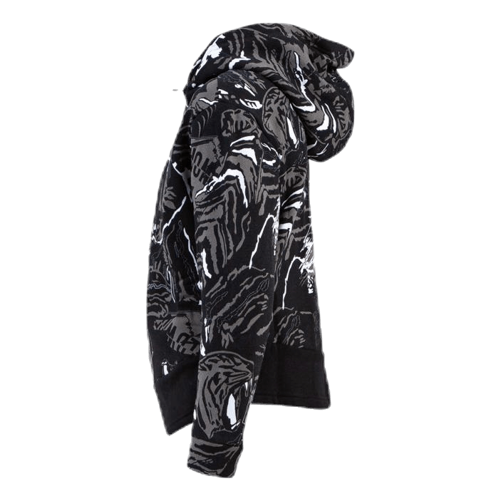 Alpha AOP Sweat Jacket Junior Black