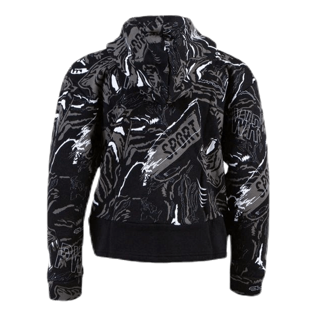 Alpha AOP Sweat Jacket Junior Black