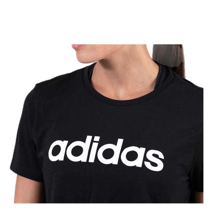 D2M Crop Tee White/Black