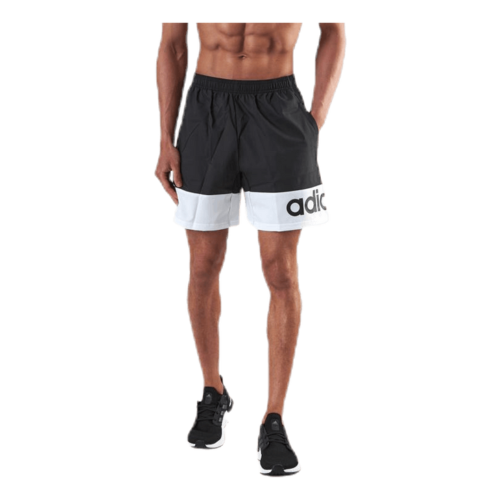 D2M Colour Block Short White/Black