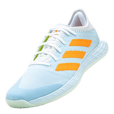 Adizero Fastcourt Handball Shoes Sky Tint / Cloud White / Signal Orange