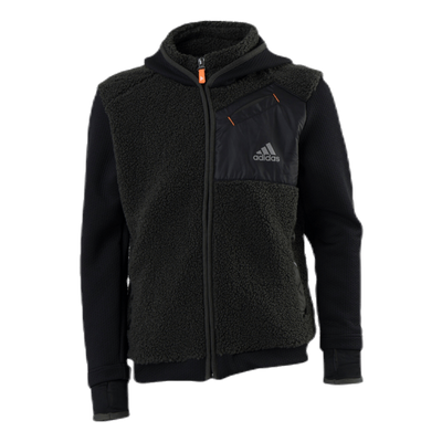 Legend Winter Fleece Full Zip Junior Black/Green