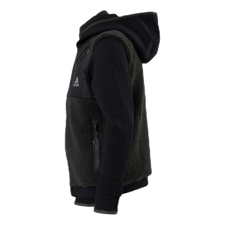 Legend Winter Fleece Full Zip Junior Black/Green