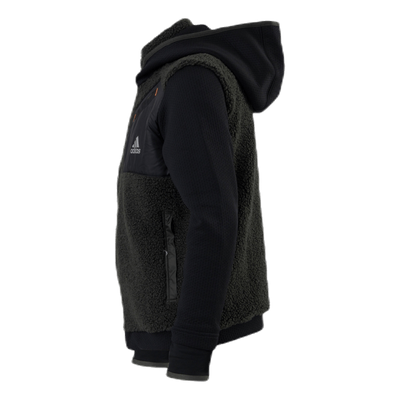 Legend Winter Fleece Full Zip Junior Black/Green