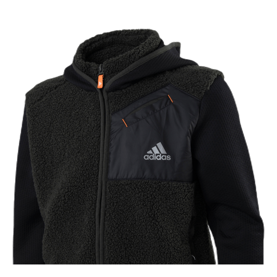 Legend Winter Fleece Full Zip Junior Black/Green