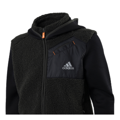 Legend Winter Fleece Full Zip Junior Black/Green