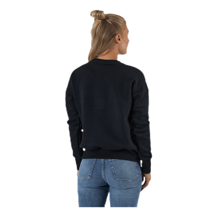 Womens Badge Of Sport Crew Sweatshirt Black