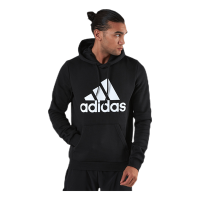 Mens Badge Of Sport Fleece Hoodie Black