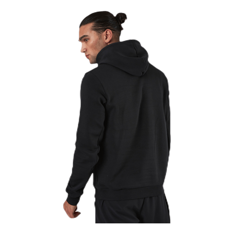 Mens Badge Of Sport Fleece Hoodie Black