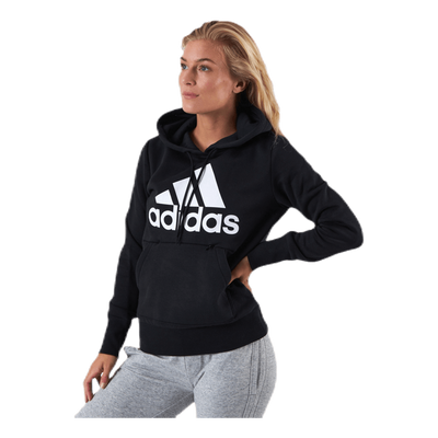 Womens Badge Of Sport Overhead Fleece Hoodie Black