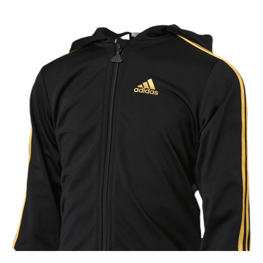 Shiny Hooded Jogger Set Infant Black/Gold