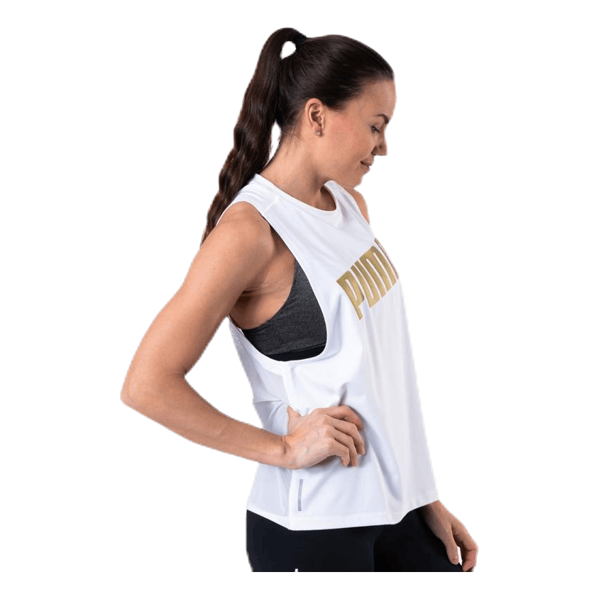 Metal Splash Adjustable Tank White