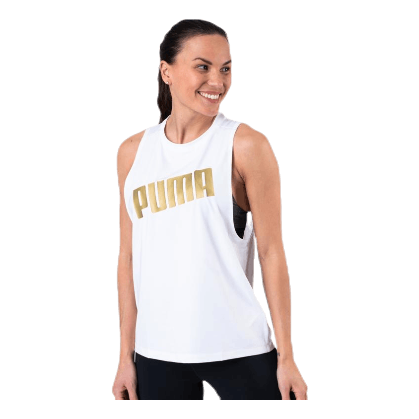 Metal Splash Adjustable Tank White
