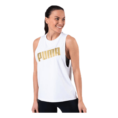 Metal Splash Adjustable Tank White