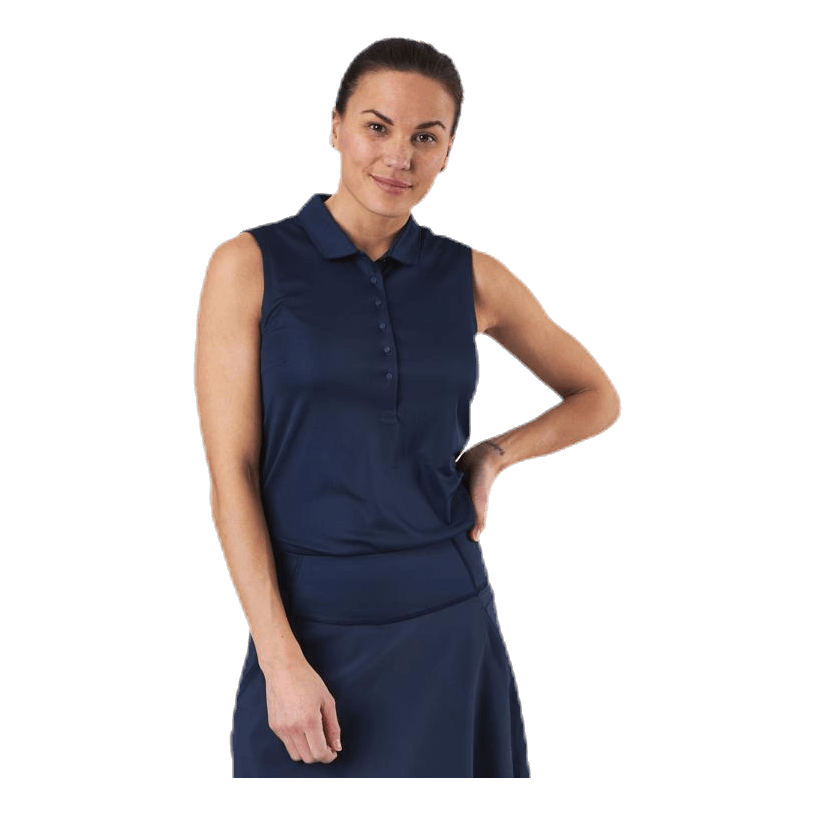 Rotation Sleeveless Polo Blue