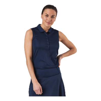 Rotation Sleeveless Polo Blue
