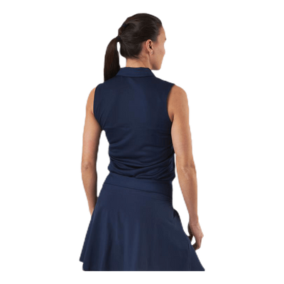 Rotation Sleeveless Polo Blue