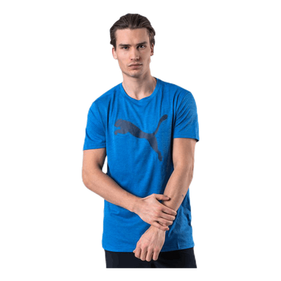 Heather Cat Tee Blue