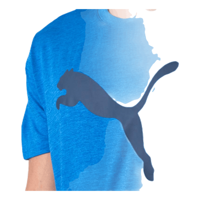 Heather Cat Tee Blue